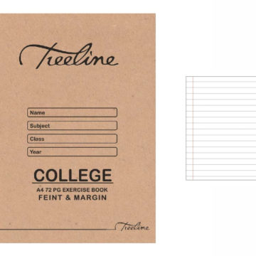 Treeline Exercise Book A4